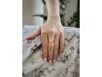Zlatý prsten dámský vel.58 - 5