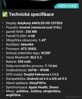 Pánské chytré hodinky NEXANO - 5