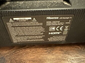 4K smart televize Hisense - WiFi - 43” - 108cm - 5