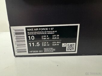 Nike Air Force 1 '07 Black University Blue vel.44/28cm - 5
