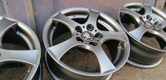 4ks Alu kola 5X100 15" Rapid,Octavia 1 -TOP STAV - 5