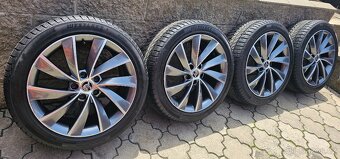 Originál alu Škoda Superb 3 5x112 235/45 R18 - 7,5mm - 5
