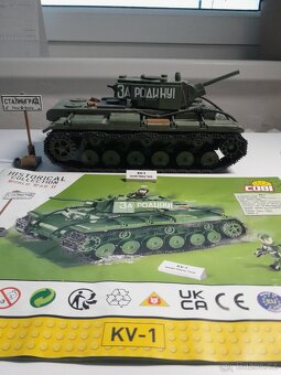 Lego Cobi 2555 sovětský tank KV-1 - 5