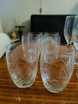 Sada broušených skleniček - 5