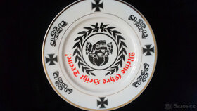 Památeční pocelánový talíř s logem " Mou ctí je věrnost" Něm - 5