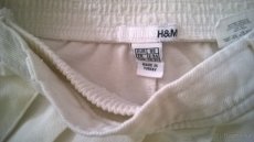 Bílá sukně / kraťasy H&M vel. 92-98 - 5