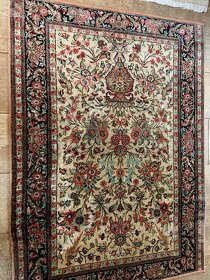 Perský luxusní hedvábný koberec 111x80 - 5