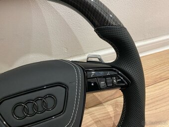 AUDI VOLANT KARBONOVY s AIRBAGOM A6 A7 C8 Q8 S8 SQ8 E-TRON - 5
