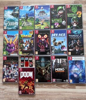 Hry Nintendo Switch Joycon SD karty a další věci - 5