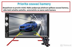 2 DIN rádio 7"; český návod, NOVÉ, ZÁRUKA, autorádio - 5