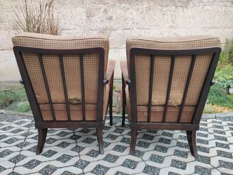 Starožitná párová křesla Thonet Mimoň - 40. léta - 5