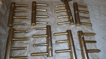 Dveřní mosazná klika, dveřní a okenní kování, obrtlíky - 5