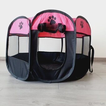 Velká skládací ohrádka pro psy 114x114x58 cm - nové - 5