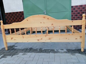dřevěná postel z masivu, povodňová, bez roštu a matrací, vel - 5
