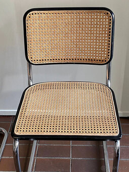 6 x originální konzolová židle THONET S 32 V vídeňská proutě - 5