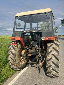 Zetor 7245 téměř nejetý - stav nového stroje, origo lak - 5