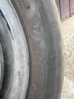 Disky a pneumatiky 165/70 r14 Fabia 1 - cena za 4 ks - 5