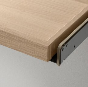 IKEA KOMPLEMENT Výsuvný podnos tmavě šedá, dub 75x58 cm - 5