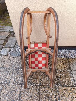 Staré dřevěné sáně. - 5