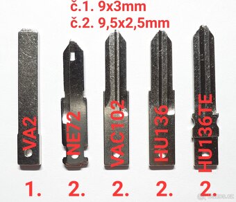 Klíč Renault Dacia Duster Logan Sandero. - 5