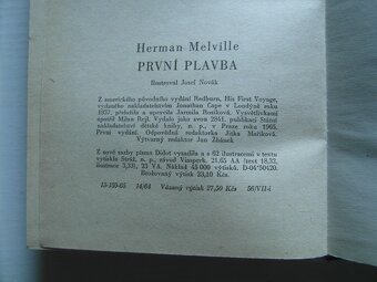 HERMAN MELVIVILLE-PRVNÍ PLAVBA- KOD-88- 1965 - 5