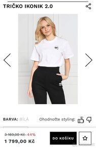 Karl Lagerfeld white ikonik t-shirt - 5