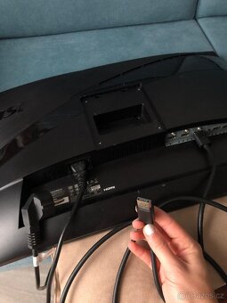 msi mag 271cqr WQHD 144hz + Monitor arm - 5