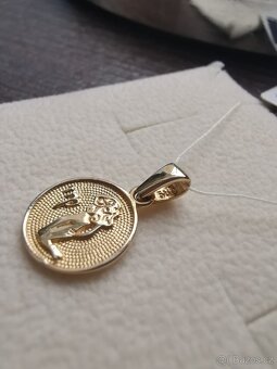 Apart zlatý přívěsek na řetízek Panna zlato nové - 5