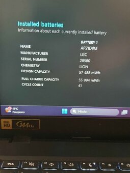 VÝKONNÝ HERNÍ NOTEBOOK ACER NITRO-RTX4050-10tijádro I5 13.g - 5