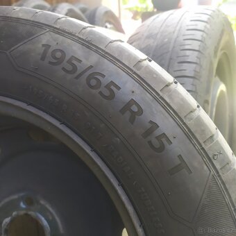 195/65 R15 Barum bravuris dvě kola plus dva disky rozteč 4x1 - 5