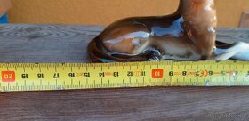 A27 Stará porcelánová soška psa stěně DUX - 5