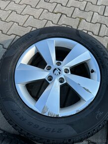 Komplet alu Škoda Kodiaq 5x112r17+215/65r17 zimní - 5