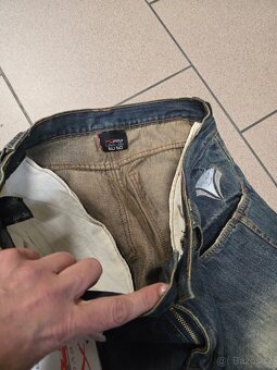 Pánské rifle /džíny na motorku s kolenními chrániči vel. 36 - 5