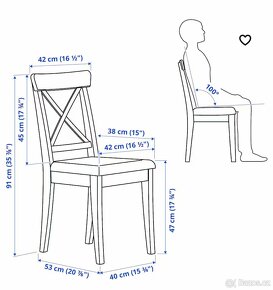 Černá židle Ingolf Ikea - 5