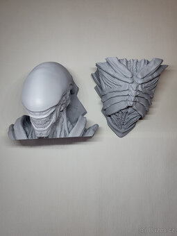 3D socha Aliena/Xenomorpha na zeď - 5