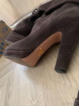 Prada kozačky, pravá kůže. Made in Italy. vel. 36,5 - 5
