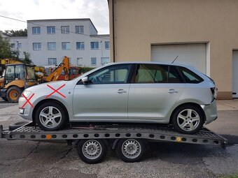 Škoda Rapid Spaceback stříbrný, 1,2 TSi 77 kW - ND z vozu - 5