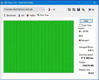 HDD disk TOSHIBA 250Gb 2,5"SATA 9mm, do notebooků i PC - 5