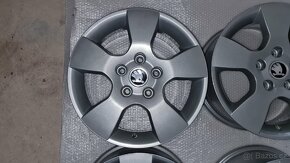 Alu kola 5x112 R15 Škoda Octavia 2, 1Z0601025 - 5
