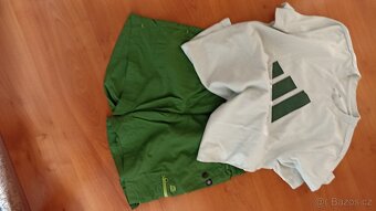 Kraťasy zelené AlpinePro M + triko Adidas - 5