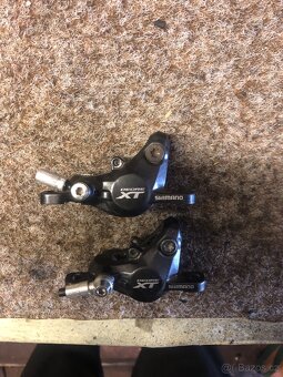 Brzdové páky a třmeny SHIMANO + zadni kol - 5