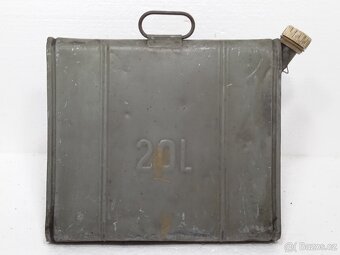 20L Trojůhelníkový Plechový Kanystr Retro - 5