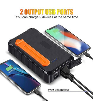 CXYP Solární Power Banka 12000 mAh s ruční kličkou - 5