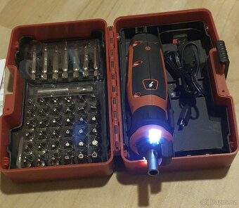 Elektrikářský kapesní aku šroubovák se světlem a indikací - 5