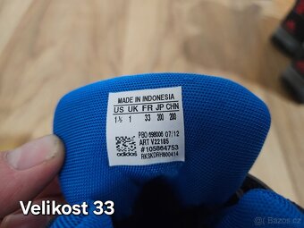 Dětské zimní boty Adidas modré velikost 33 - 5