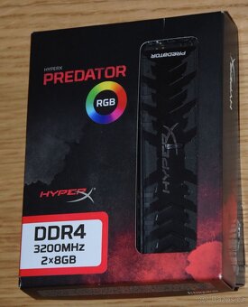 Kingston HyperX Predator RGB DDR4,32GB,3200MHz, latency CL16 - 5