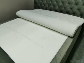 Nová šedá boxspring postel PEMBROKE 180x200 cm - 5