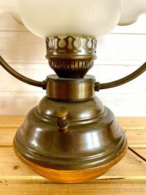 Stará krásná velká lampa ve stylu petrolejky - 5