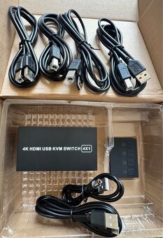 HDMI USB KVM přepínač 4×1 - 5