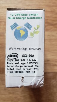 Solární regulátor 20A nabíjení s LED displejem 12V24V Auto - 5